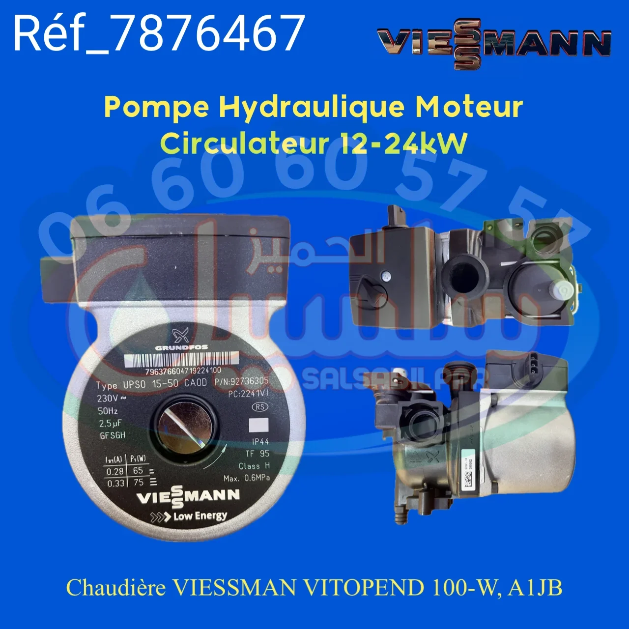 Pompe Hydraulique Moteur Circulateur 12-24kW